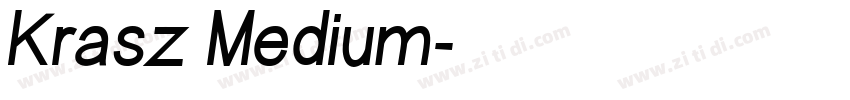 Krasz Medium字体转换